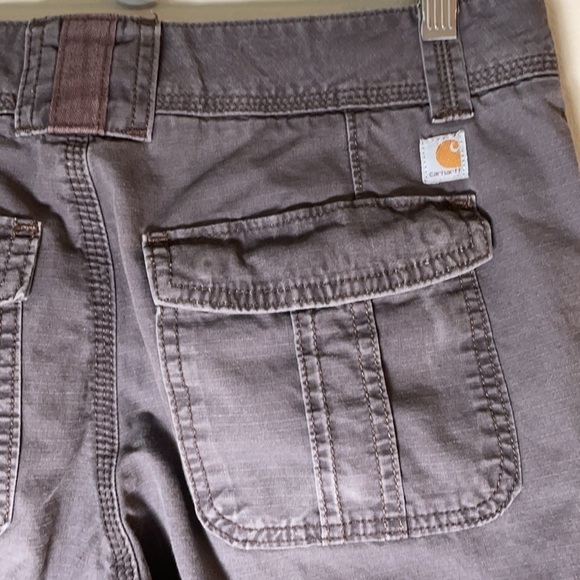 CARHARTT Relaxed Fit Crop Capri Pants Size 8 - Picture 4 of 6